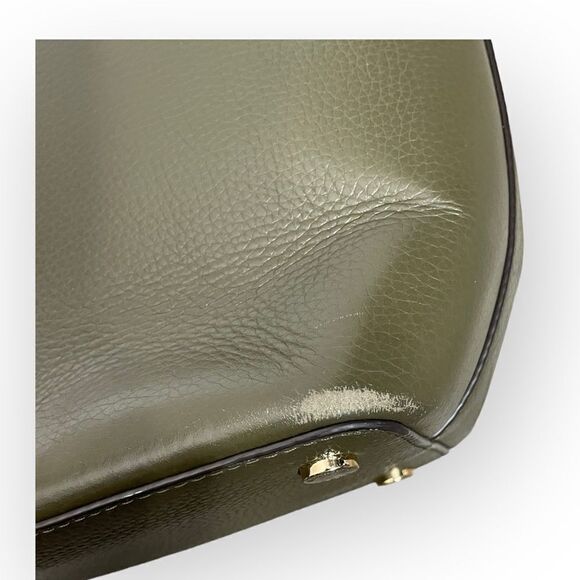 Michael Kors Bedford Medium Soft Leather Tote in Green - Picture 12 of 16